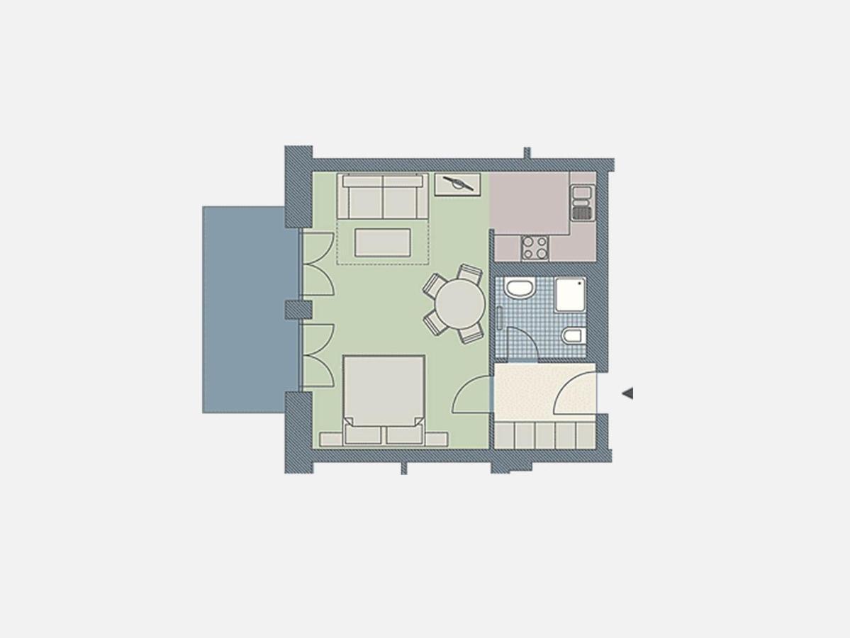 Kaiservillen Heringsdorf - 1-Raum-Ferienwohnung Mit Terrasse D103 Экстерьер фото
